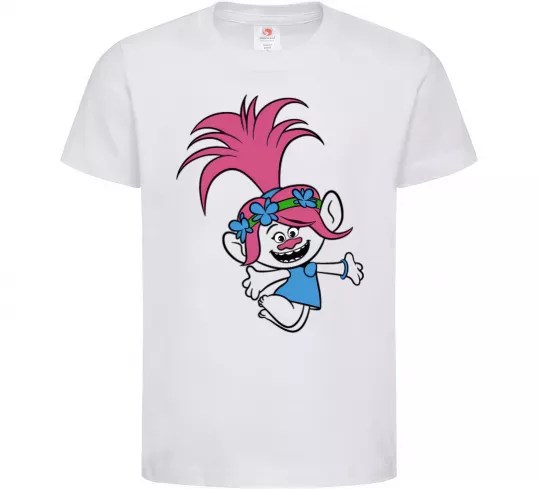 Детская футболка Poppy Trolls Белый фото
