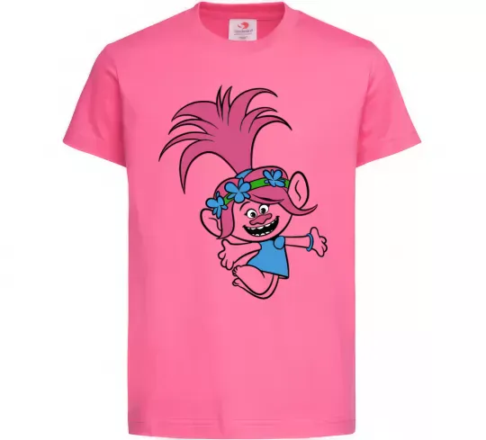 Детская футболка Poppy Trolls Ярко-розовый фото
