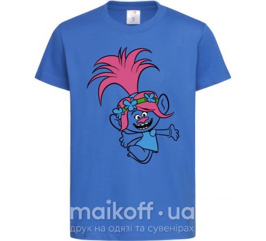 Дитяча футболка Poppy Trolls Яскраво-синій фото
