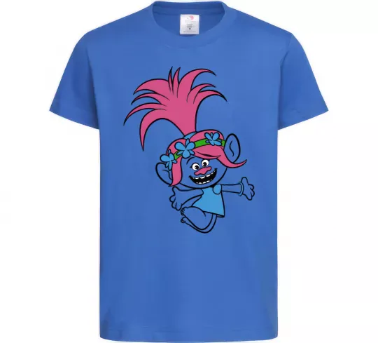 Детская футболка Poppy Trolls Ярко-синий фото