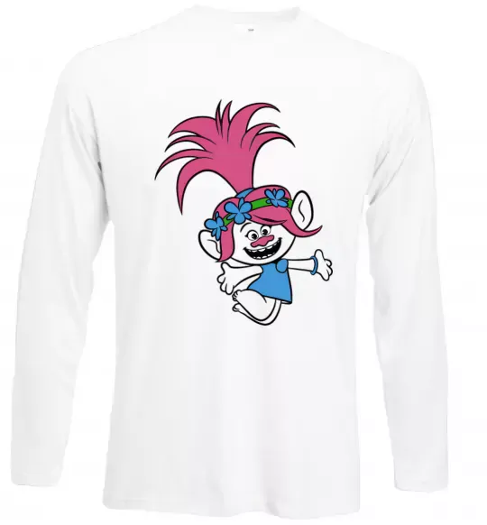 Лонгслив Poppy Trolls Белый фото