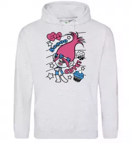 Женская толстовка (худи) Sooo cute Серый меланж фото