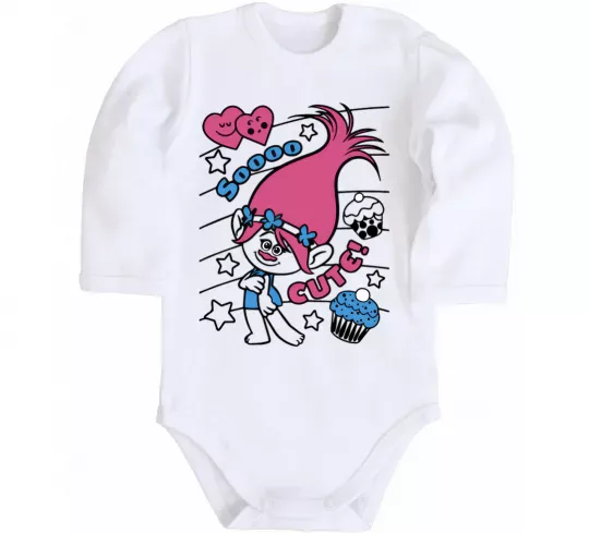 Детский боди Sooo cute Белый фото