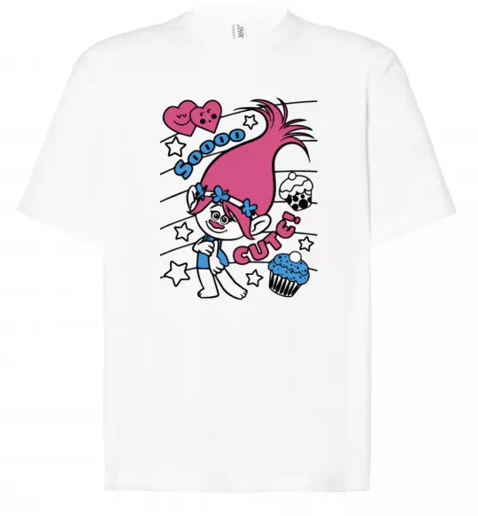 Футболка Оверсайз Sooo cute Белый фото