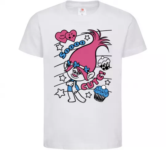 Дитяча футболка Sooo cute Білий фото