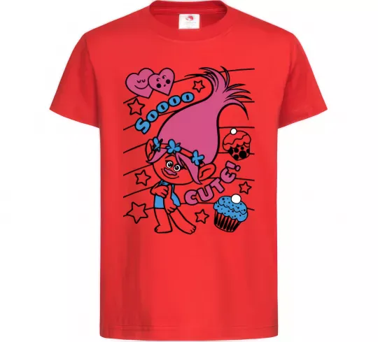 Дитяча футболка Sooo cute Червоний фото