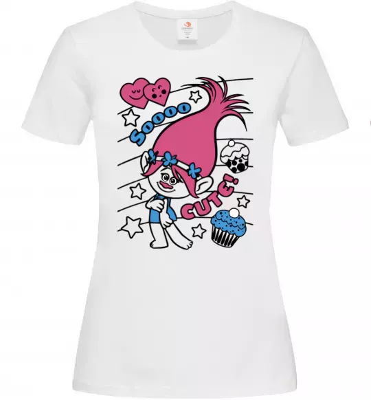 Женская футболка Sooo cute Белый фото