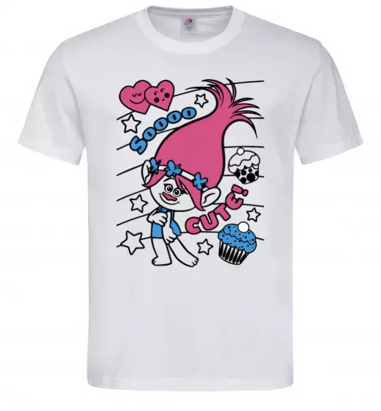 Мужская футболка Sooo cute Белый фото