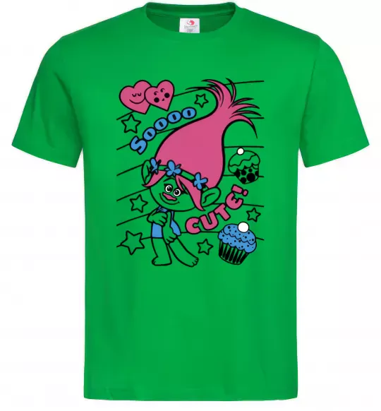 Мужская футболка Sooo cute Зеленый фото