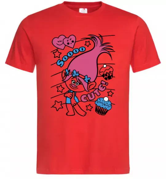 Мужская футболка Sooo cute Красный фото