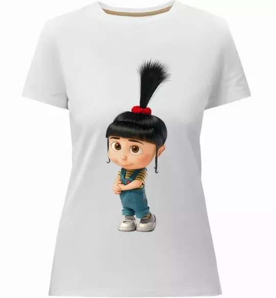 Женская премиум футболка Агнес Белый фото