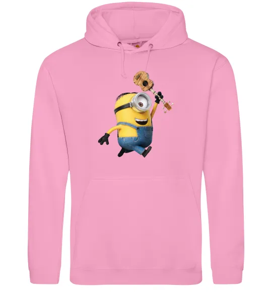 Чоловіча толстовка (худі) Minion Stuart Рожевий фото