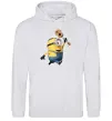 Чоловіча толстовка (худі) Minion Stuart Сірий меланж фото