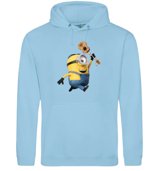 Женская толстовка (худи) Minion Stuart Голубой фото