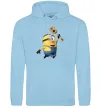 Женская толстовка (худи) Minion Stuart Голубой фото