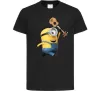 Детская футболка Minion Stuart Черный фото