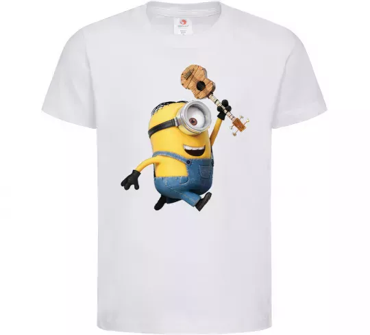 Детская футболка Minion Stuart Белый фото