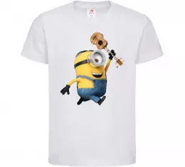 Дитяча футболка Minions напис Чорний фото