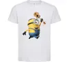 Детская футболка Minion Stuart Белый фото