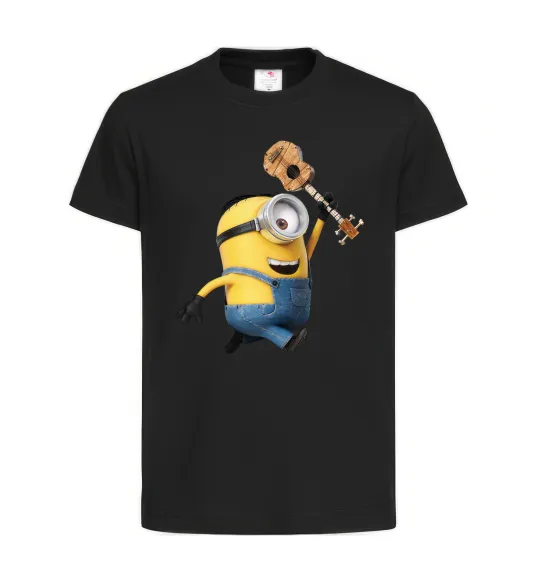 Детская футболка Minion Stuart Черный фото