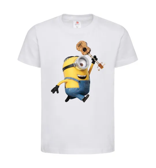 Детская футболка Minion Stuart Белый фото