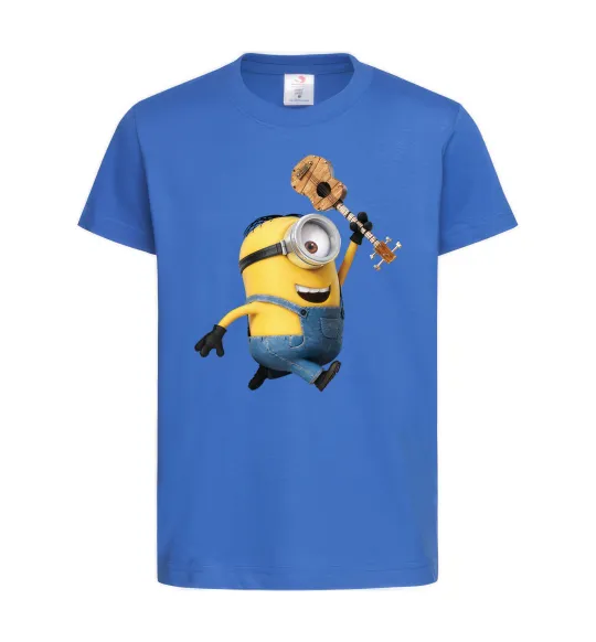 Детская футболка Minion Stuart Ярко-синий фото