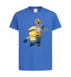 Детская футболка Minion Stuart Ярко-синий фото