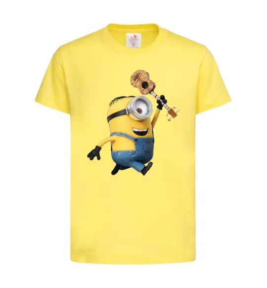 Детская футболка Minion Stuart Лимонный фото