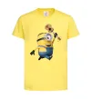 Детская футболка Minion Stuart Лимонный фото