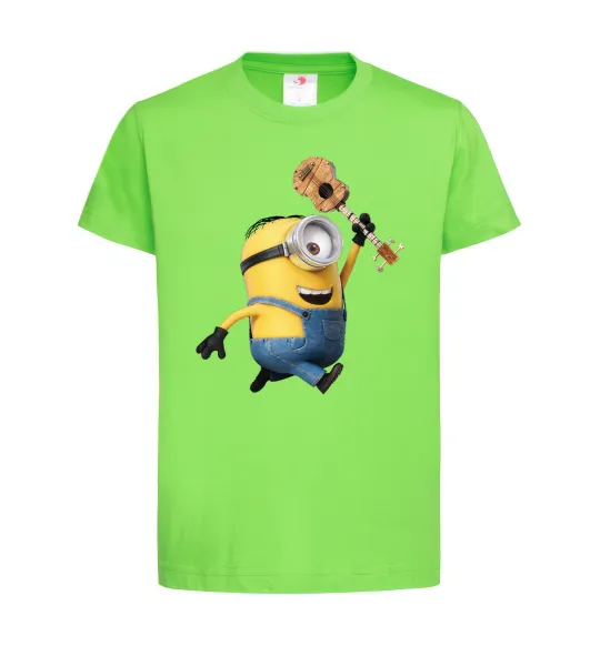 Детская футболка Minion Stuart Лаймовый фото