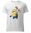 Мужская премиум футболка Minion Stuart Белый фото