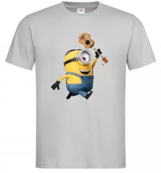 Чоловіча футболка Minion Stuart Сірий фото