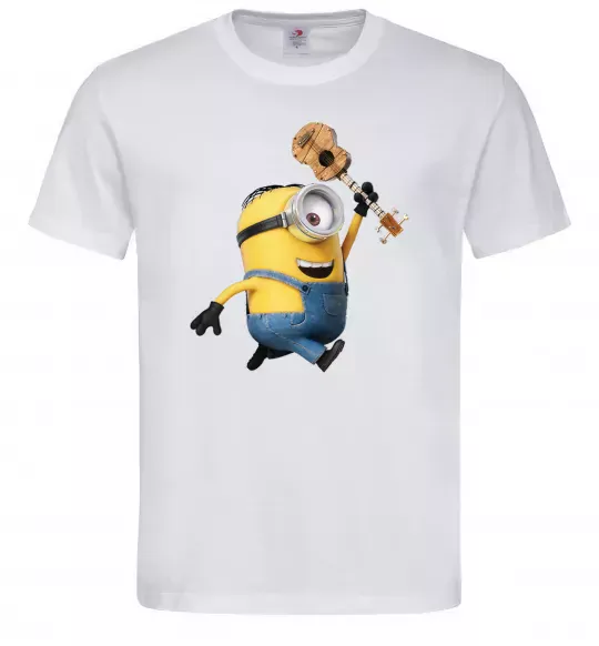 Чоловіча футболка Minion Stuart Білий фото