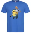 Чоловіча футболка Minion Stuart Яскраво-синій фото