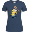 Жіноча футболка Minion Stuart Темно-синій Жіноча футболка Minion Stuart Темно-синій фото