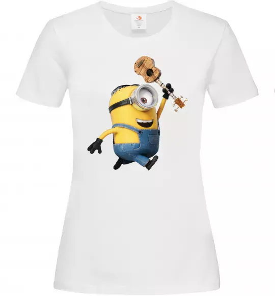 Жіноча футболка Minion Stuart Білий фото