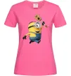 Жіноча футболка Minion Stuart Яскраво-рожевий Жіноча футболка Minion Stuart Яскраво-рожевий фото