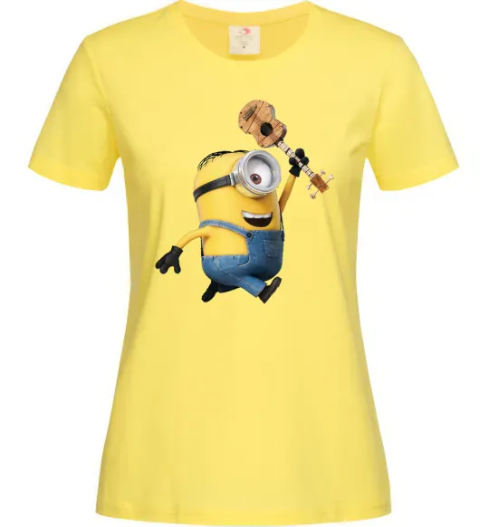 Жіноча футболка Minion Stuart Лимонний фото
