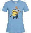 Жіноча футболка Minion Stuart Блакитний Жіноча футболка Minion Stuart Блакитний фото