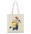 Эко-сумка Minion Stuart Бежевый фото