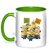 Чашка з кольоровою ручкою Minions Лаймовий Чашка з кольоровою ручкою Minions Лаймовий фото