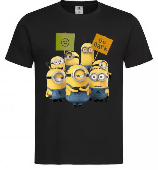 Чоловіча футболка Minions Чорний фото