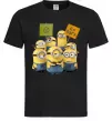 Чоловіча футболка Minions Чорний фото