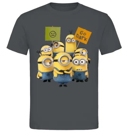 Чоловіча футболка Minions Графіт фото