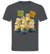 Чоловіча футболка Minions Графіт фото