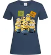Жіноча футболка Minions Темно-синій фото