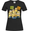 Жіноча футболка Minions Чорний фото
