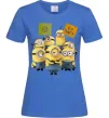 Жіноча футболка Minions Яскраво-синій фото