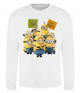 Світшот Міньойни Орландо Сірий меланж фото