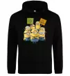 Чоловіча толстовка (худі) Minions Чорний фото